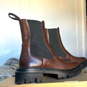 Leather boots